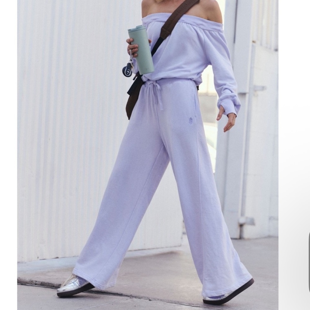 One to beat onesie by Free People Lavender Off-Shoulder Jumpsuit - New with tags
